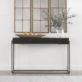 Telone Modern Black Console Table - Uttermost Collection