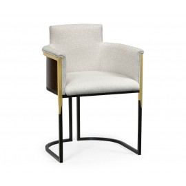 Tub Dining Chair Black Eucalyptus in COM - JC Modern - Fusion