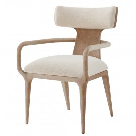 Wooden Upholstered Arm Chair - Repose Collection