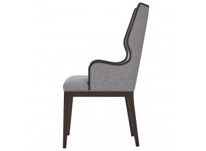 Della Dining Chair with Arms in Matrix Pewter - TA Studio No.1 Collection