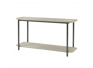 Iron Console Table Veneer Top - Repose Collection