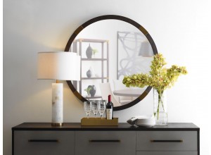 Round Wall Mirror Orion in Cardamon - TA Studio No.1 Collection 