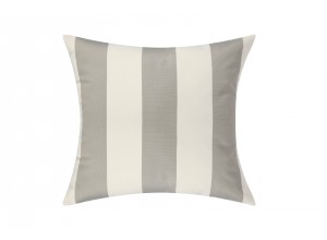 Silver Grey/White Cabana Outdoor Cushion & Pad - 50x50cm