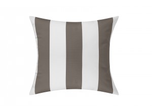 Taupe/White Cabana Outdoor Cushion & Pad - 50x50cm