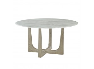 Wooden Dining Table Marble Top - Repose Collection