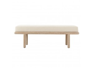 Wooden Upholstered Coffee Ottoman End Of Bed Bench - Repose Collection